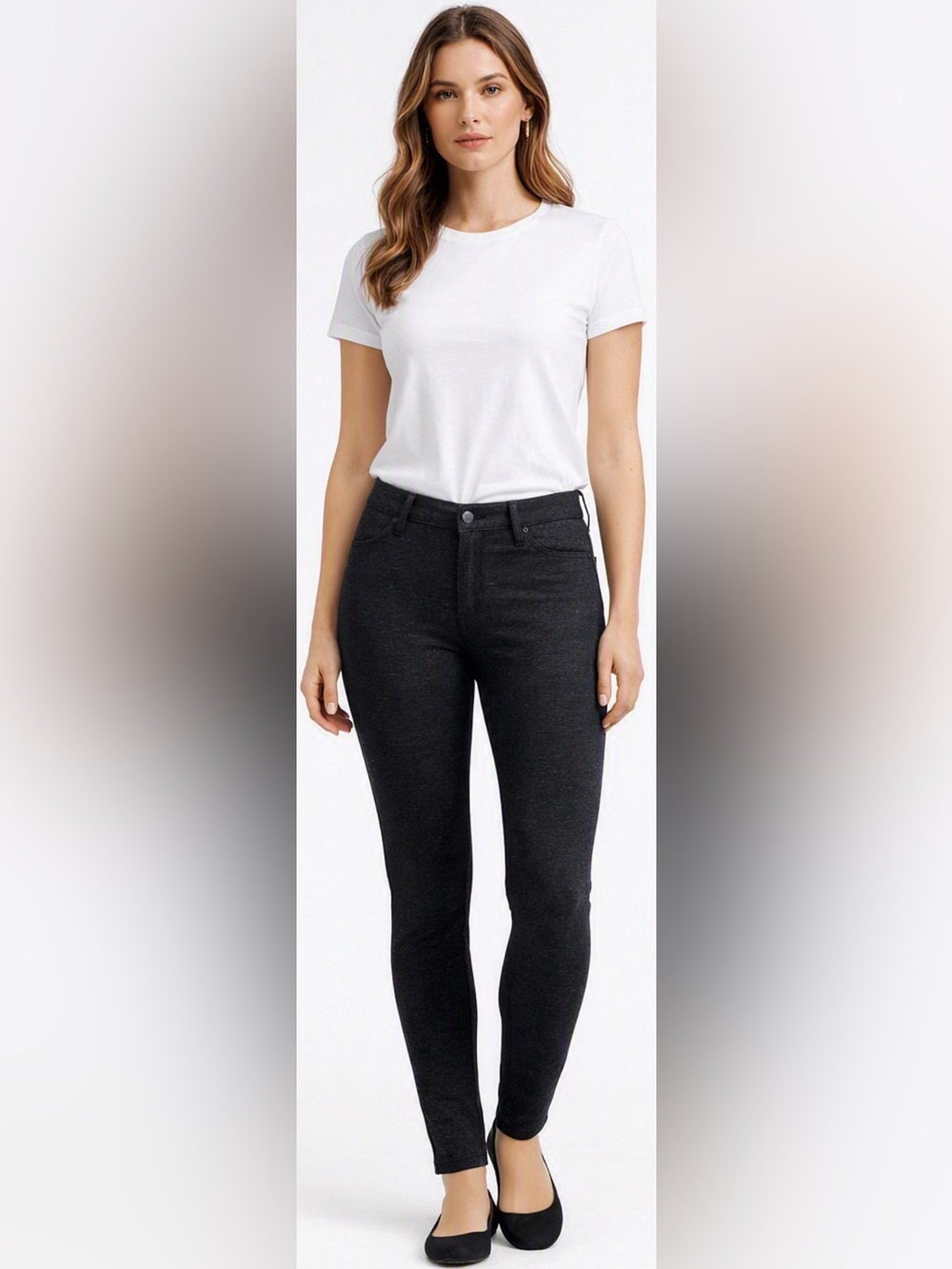 Celebrity Pink Women’s Mid Rise Jeggings in Charcoal Grey Sz M